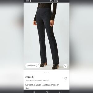 NWT Ecru Suede Pants Size 4 Ink